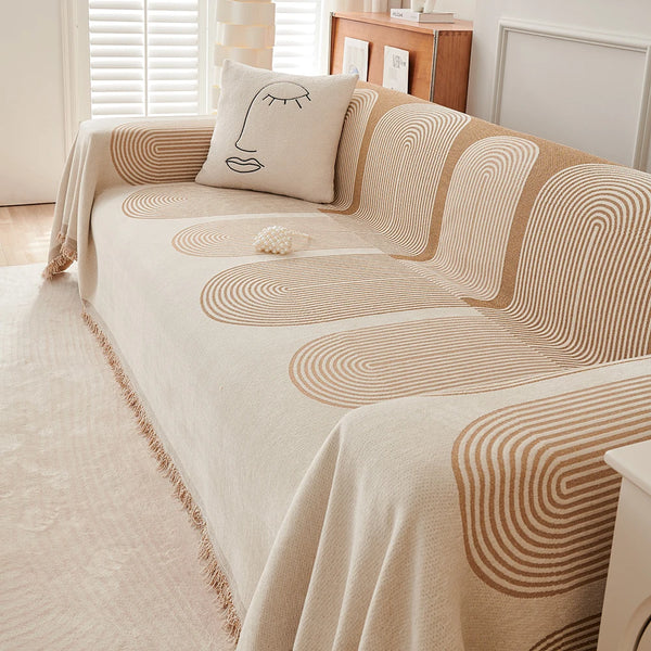 Nordic Tassel Sofa Cover Throw Blanket