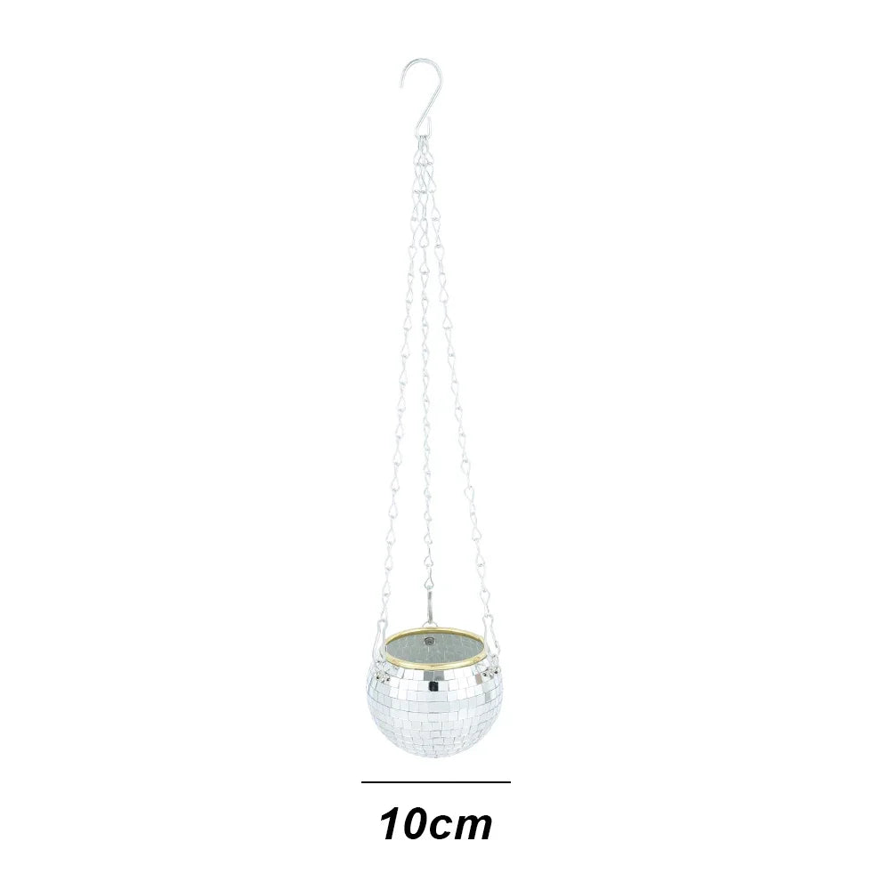 Disco Ball Hanging Planter